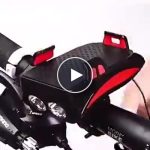 Luce per bicicletta con supporto per telefono e caricabatterie – video
