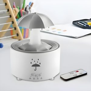 Umidificatore con simulazione della pioggia