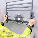 Mensola pieghevole per il bagno – video
