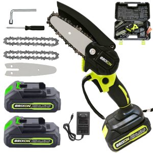 Sega a mano elettrica AKU + batteria di ricambio + catena di ricambio