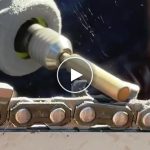 Smerigliatrice professionale per motoseghe Brixon – video