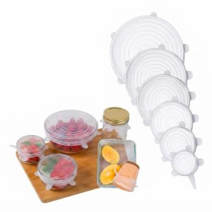 Tappi universali in silicone per contenitori (6 pezzi)