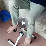 Mini cyclette da posizionare sotto la scrivania, accanto al divano o alla sedia – mani e piedi, resistenza regolabile, fino a 150 kg – video