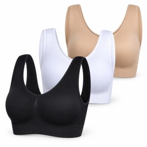 Comodo reggiseno modellante senza ferretti (3 pezzi - Nero, Bianco, Beige)