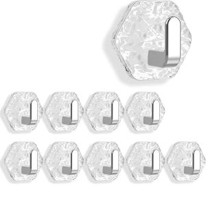Ganci autoadesivi resistenti (10 pezzi)