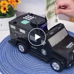 Divertente salvadanaio elettronico a forma di auto della polizia – video