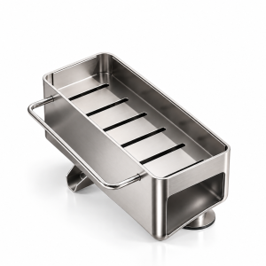 Pratico organizer sgocciolatoio da lavello con ventose